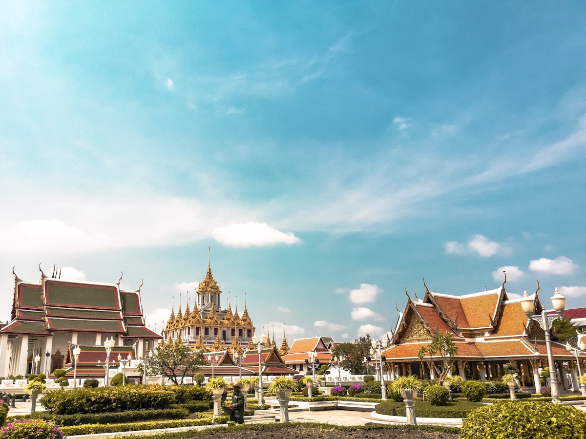 Bangkok cityscape along the Chao Phraya River